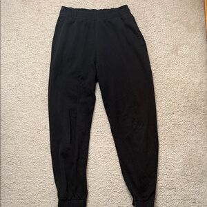 Hollister Black Fleece-Lined Adjustable Waist Pants